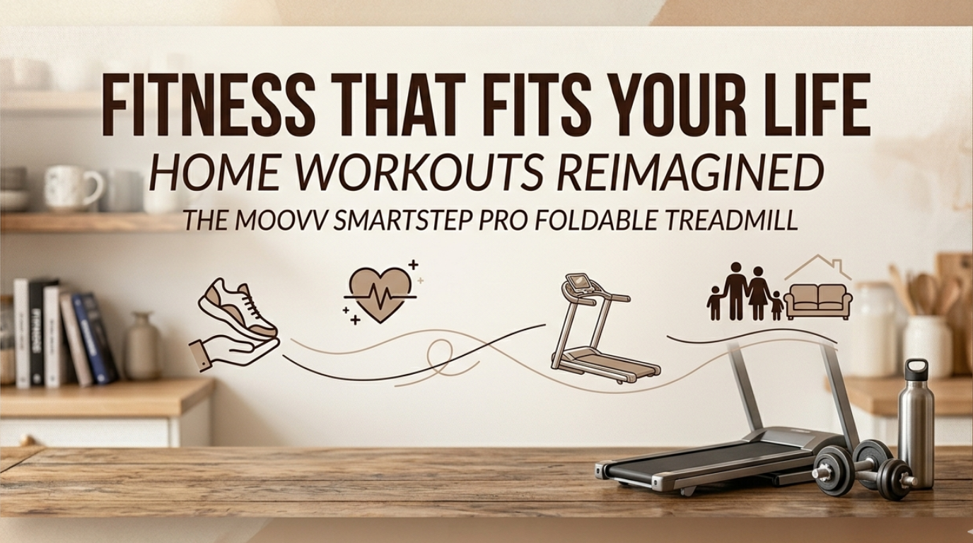 Fitness That Fits Your Life How the Moovv SmartStep Pro Foldable Treadmill Is Changing Home Workouts